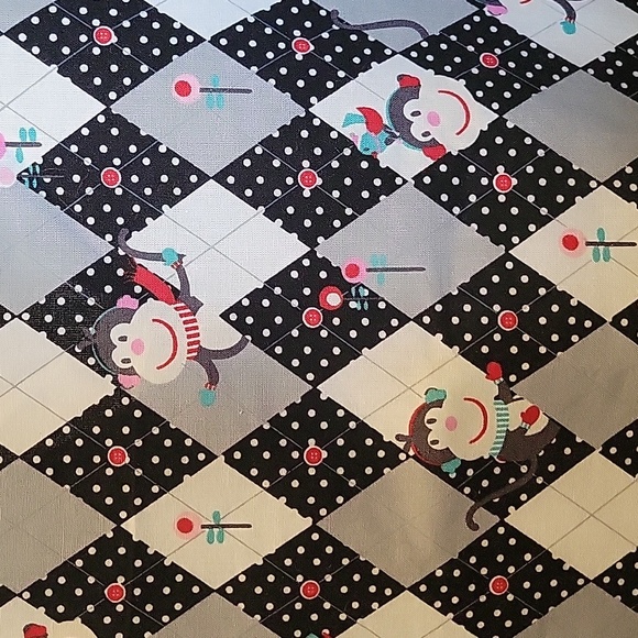 Christmas monkey scrub top - Picture 3 of 4